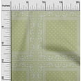 thumbnail image 2 of oneOone Cotton Jersey Light Green Fabric Geometric Fabric For Sewing Printed Craft Fabric By The Yard 58 Inch Wide, 2 of 4