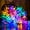 Multi-Flower-Black Wire, variant on KOMI Outdoor Solor String Lights, Fairy Lights 33 FT 100 LED Waterproof Deco for Indoor Outdoor Backyard Tree Party Cafe Patio Home Room Festival Chirstmas (Multi Color (Warm White-Black)