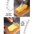 thumbnail image 4 of Mantequera AISBUGUR de metal con tapa y cuchillo, color blanco, 4 of 5
