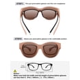 thumbnail image 4 of TINHAO Fit Over Glasses Sunglasses for Women Men Large Cat Eye Sunglasses Polarized 100% UV400 Protection, 4 of 7