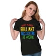 thumbnail image 4 of Billiant Mind Autism Awareness Womens Slim Fit Graphic Tee Brisco Brands X, 4 of 5