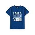thumbnail image 5 of Mikrdoo "I Am A Child Of God" Letter Print Casual Short Sleeve Tee For Kid Boys - Cool, Lightweight Summer Clothes, 5 of 9