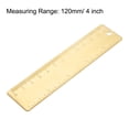 thumbnail image 2 of 120mm 4 Inch Brass Straight Rulers Drawing Measuring Ruler, 2 of 5