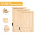 thumbnail image 4 of DWVO Interior Sliding Barn Door, 36" x 84" Barn Door with Handle, Natural, 4 of 6