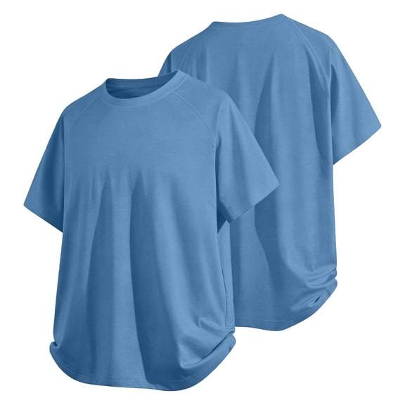 Mens Big & Tall Summer T-Shirts Plus Size M-4X Short Sleeve Tees Shirts for Men Casual Slim Crew Neck Basic Workout Tshirts Tops