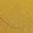 thumbnail image 6 of Chezmoi Collection Austin King Oversized Bedspread Set, 3-Piece Lightweight Microfiber Quilted Coverlet for All Seasons, Mustard Yellow, 6 of 9