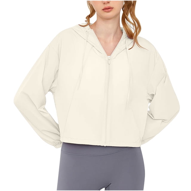 Hvobtty T-Shirt Décontracté à Manches Longues pour Femmes, Mode Décontractée 2024 Mince Respirant Sport Protection Solaire