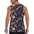 thumbnail image 3 of Easygdp Flower Men's Tank Top, Sleeveless Muscle T Shirts, Breathable, Quick-Dry, Loose for Gym, Running, Fitness - X-Large, 3 of 9