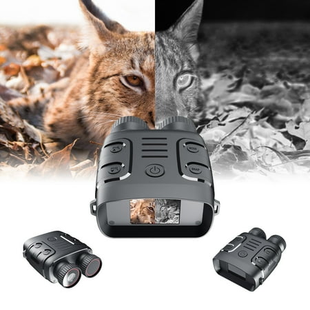 Clearance! lulshou Night Vision Binoculars Night Vision Goggles for Hunting 5X Digital Zoom 1080P Infrarednight Vision Monocular for Viewing 984ft/300M In Dark Black