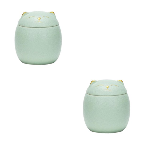 Tarro de té de cerámica Injueey para amantes del té 500ml verde