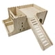 thumbnail image 2 of Casa de madera para cobayas, casita de juegos, hábitat decorativo, refugio interior resistente para cobayas enanas. Hervidor sin alfombrilla, 2 of 9