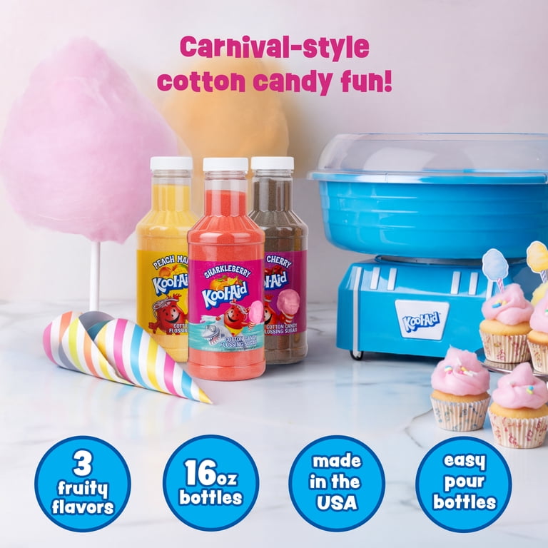Kool-Aid Cotton Candy Flossing Sugar, 3pk, 16 oz Bottles - Walmart.com