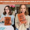 thumbnail image 3 of 66-Page Bible Study Guide Comprehensive Scripture Study Tool, Daily Devotional Journal in a Year Study Long Plan,PU Leather Cover Daily Scripture Quotes Faith-Based Notebook for Prayer Reflections, 3 of 7