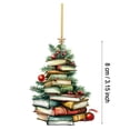 thumbnail image 3 of Christmas Tree Shaped Bookshelf Pendant Christmas Tree Decoration Mini Indoor And Outdoor Christmas Tree Farmhouse Decoration Used For Souvenir Present Creativity, 3 of 7