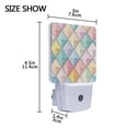 thumbnail image 3 of Yayeee LED Night Light for The Home Plug in With Light Sensors 2 Pack, Colorful Geometric, 3 of 5