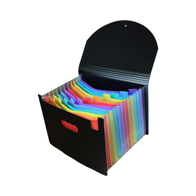 Expansión de bolsillos para archivos DYNWAVEMX Organizador de archivos 13 bolsillos Colorido