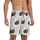 thumbnail image 2 of Fotbe Cute Swan Pantalones Cortos de Pijama para Hombre, Ropa de Dormir, Pantalones de Pijama Cortos para Hombre-Medium, 2 of 6