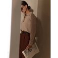 thumbnail image 6 of Women'S V Neck Long Sleeve Sweaters Dressy Casual Business Basic Knit Pullover Top Camel Color One size, 6 of 9