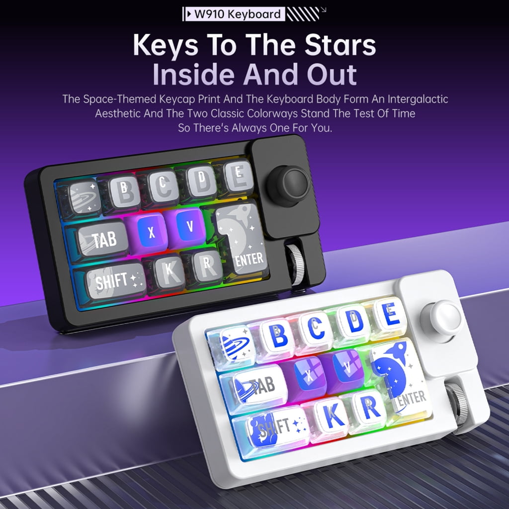 1. RGB Gaming Keyboard 3-Mode 2.4G Hot-Swappable Switches Anti-Ghosting Compact Programmable