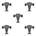 thumbnail image 2 of Langgg Car Holder  for Gravity Linkage Mobile Phone Bracket Air Vent Mount Car Accessory black 5Set, 2 of 6