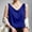 Blue, variant on Women's V Neck Sleeveless Satin Tank Top Active Crop Women Blouses Women Baggy Shirts Women 3xl 3x plus Top Athlete Tops for Women Polyester Top Athletic Women Tops Womens Camisole Top Set 510