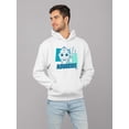 thumbnail image 2 of Aquarius Emoji Vibes - Trident Design Men's Hoodie, 2 of 4