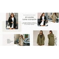 thumbnail image 3 of Long Jackets for Women Fashion Winter Coat for Women Business Casual Diamond Quilted Hooded Lightweight Jackets, 3 of 7