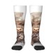 thumbnail image 1 of Fotbe C Calcetas Divertidas Estampadas para Hombre y Mujer, Calcetas de Algodón hasta la Rodilla para Caminar, Correr, Enfermería y Embarazo, 1 of 6