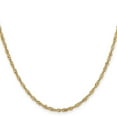 thumbnail image 2 of Auriga 14k Yellow Gold 10.9mm Singapore Chain Necklace 16inch for Women, 2 of 6