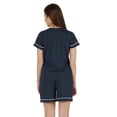 thumbnail image 5 of Inkmeso 2 Pcs Solid Sleepwear Sets For WoMen's Short Sleeve Top And Short Loungewear Set, 5 of 7