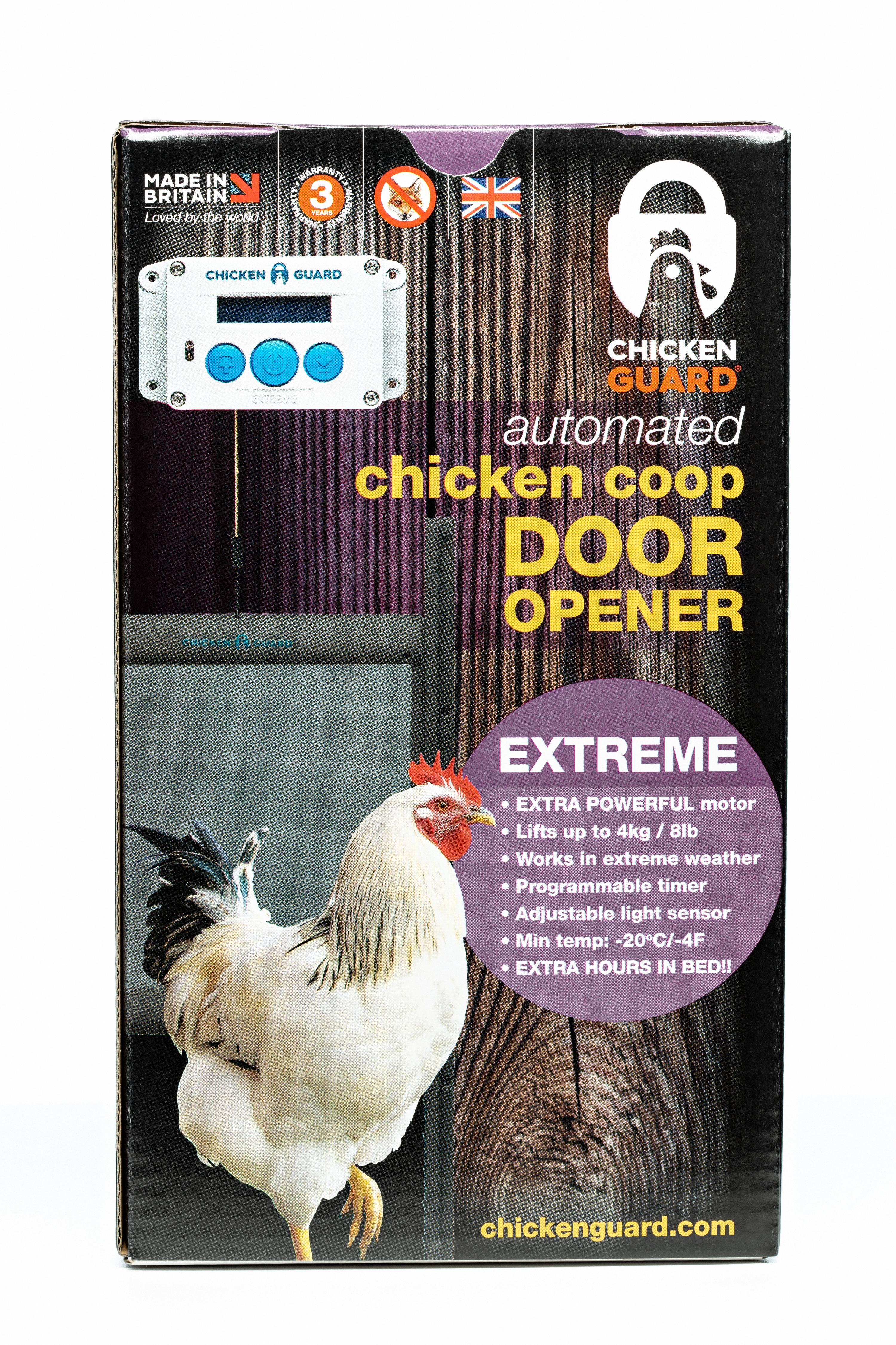 Chickenguard Extreme Automatic Chicken Coop Pop Door Opener Lifts