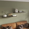 thumbnail image 5 of Living Room Display Shelves Ecco 47" Wide Floating Shelves Set Of 2, Shelves For Wall Decor For Bedroom, Bathroom Storage Shelves, Book Shelves For Living Room, Olive,Living Room Shelving Units, 5 of 8
