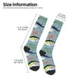thumbnail image 3 of Bingfone Compression Socks for Women and Men Long Socks for Running Athletic Cycling Nurse-Various Wild Sea Fish, 3 of 8