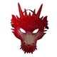 thumbnail image 5 of Máscara de dragón Accesorios de máscara de animal Adultos Disfraz de Halloween aterrador Máscara de cosplay Máscara facial completa para actuación en Rojo Fernando Cubierta de cabeza de dragón, 5 of 8