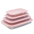 thumbnail image 2 of Borosilicate Glass Oven Dishes with Lids - Blushy Pink, 2 of 13