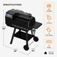 thumbnail image 2 of Blatomic 456 SQ.IN Wood Pellet Grill, 8 in 1 BBQ Pellet Grills with PID Temperature Control (150-500°F)&Auto Feed, 2 of 8