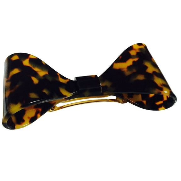 French Amie Bow Tokyo Jumbo Extra Large Celluloid Handmade Hair Clip Barrette