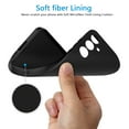 thumbnail image 6 of For Samsung Galaxy S25 FE Case Silicone Cover, Tekcoo Shockproof Rugged Soft Gel Rubber Ultra Slim Protective Cover Anti-Scratch Microfiber Lining Cute Phone Case for Galaxy S25 FE - Black, 6 of 9