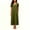 0-Army Green, variant on Asgosdo Women Dresses Short Sleeve Solid Color Loose Fit Comfy Soft Lounge Maxi Dress with Pocket