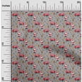 thumbnail image 2 of oneOone Cotton Poplin Gray Fabric Christmas Dress Material Fabric Print Fabric By The Yard 42 Inch Wide, 2 of 5