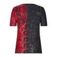 thumbnail image 3 of Birdeem Womens Summer Casual Comfortable Print Sexy Pattern Round Neck Short Sleeve, 3 of 6