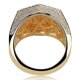 thumbnail image 3 of Nuevo anillo geométrico hexagonal de hip hop para hombre y mujer., 3 of 3