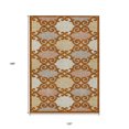 thumbnail image 3 of 10' X 14' Terra Cotta Beige And Gray Trellis Washable Indoor Outdoor Area Rug, 3 of 5