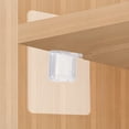 thumbnail image 6 of FUEENIRVA Transparent Adhesive Shelf Support for Storing Easy to Install 24Pcs, 6 of 6