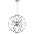 thumbnail image 2 of Warehouse of Tiffany Dyords 8-Light Modern Industrial Globe Chrome & Crystal Chandelier, 2 of 2