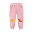 thumbnail image 1 of Cowsor Toddler Kids Cotton Active Jogger Pants,Kids Cartoon Sweatpants Casual Lounging Bottoms, 1 of 3