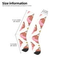 thumbnail image 5 of Bingfone Compression Socks For Women And Men Long Socks For Running Athletic Cycling Nurse-Sloth With Donuts1, 5 of 9