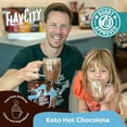 thumbnail image 3 of FlavCity Keto Hot Chocolate - Vegan, Zero Sugar & Dairy Free Hot Chocolate Mix - 45 Calories Per Serving - With Organic Cocoa, Coconut Milk, Cinnamon & Sea Salt - High Fiber & Low Carb (20 Servings), 3 of 4