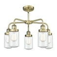 thumbnail image 4 of Innovations Lighting  Dover - 5 Light 23" Stem Hung Chandelier Antique Brass/Seedy, 4 of 5