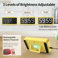VOCOO Digital Kitchen Timer, 7.8” LED Display, Magnetic, Adjustable ...